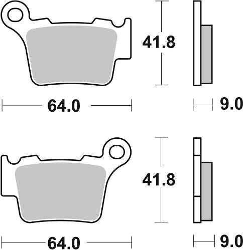 MC Auto: SBS 791RSI Front/Rear Brake Pads