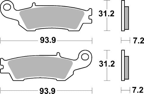 MC Auto: SBS 840SI Front/Rear Brake Pads