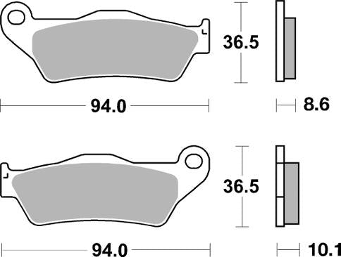 MC Auto: SBS 742LS Rear Brake Pads