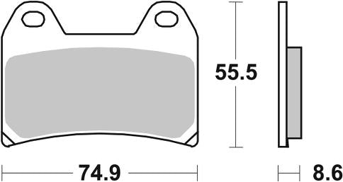 MC Auto: SBS 706HS Front Brake Pads