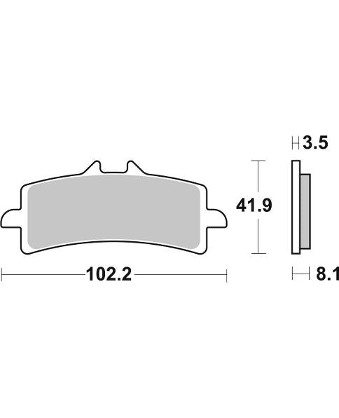 MC Auto: SBS 841SP Front Brake Pads