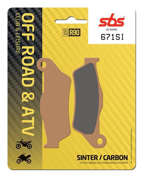 MC Auto: SBS 671SI Front/Rear Brake Pads