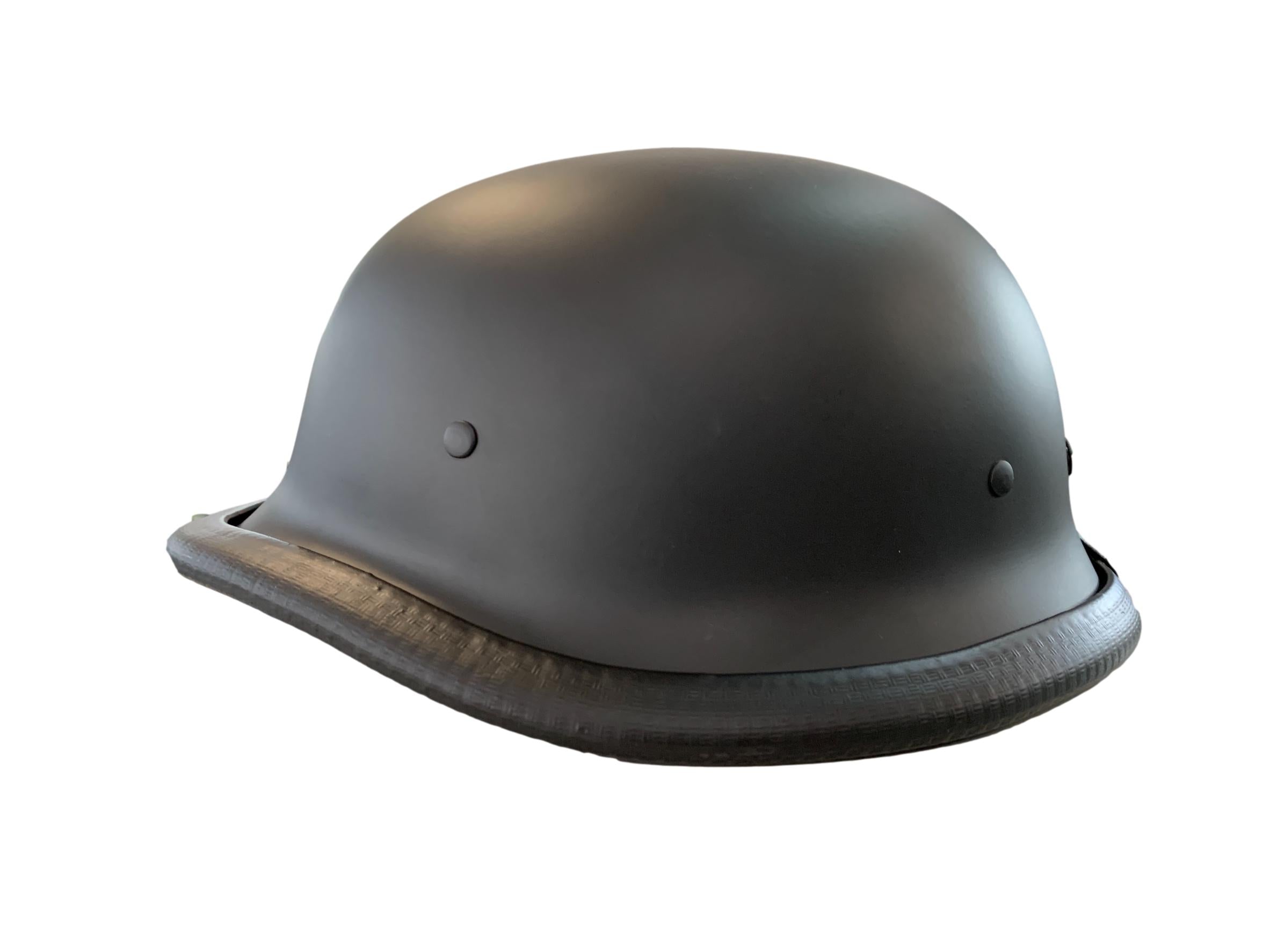 MC Auto: MCA German Matt Black PissPot Helmet