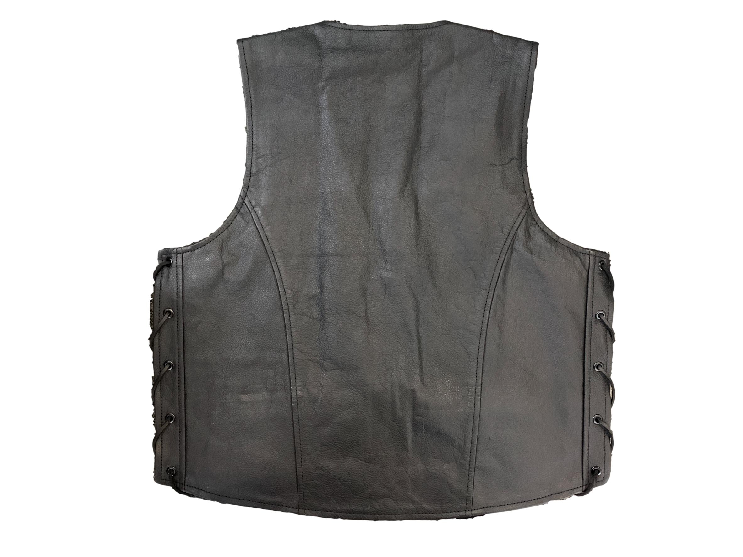 MC Auto: VMoto Mens Leather Waistcoat