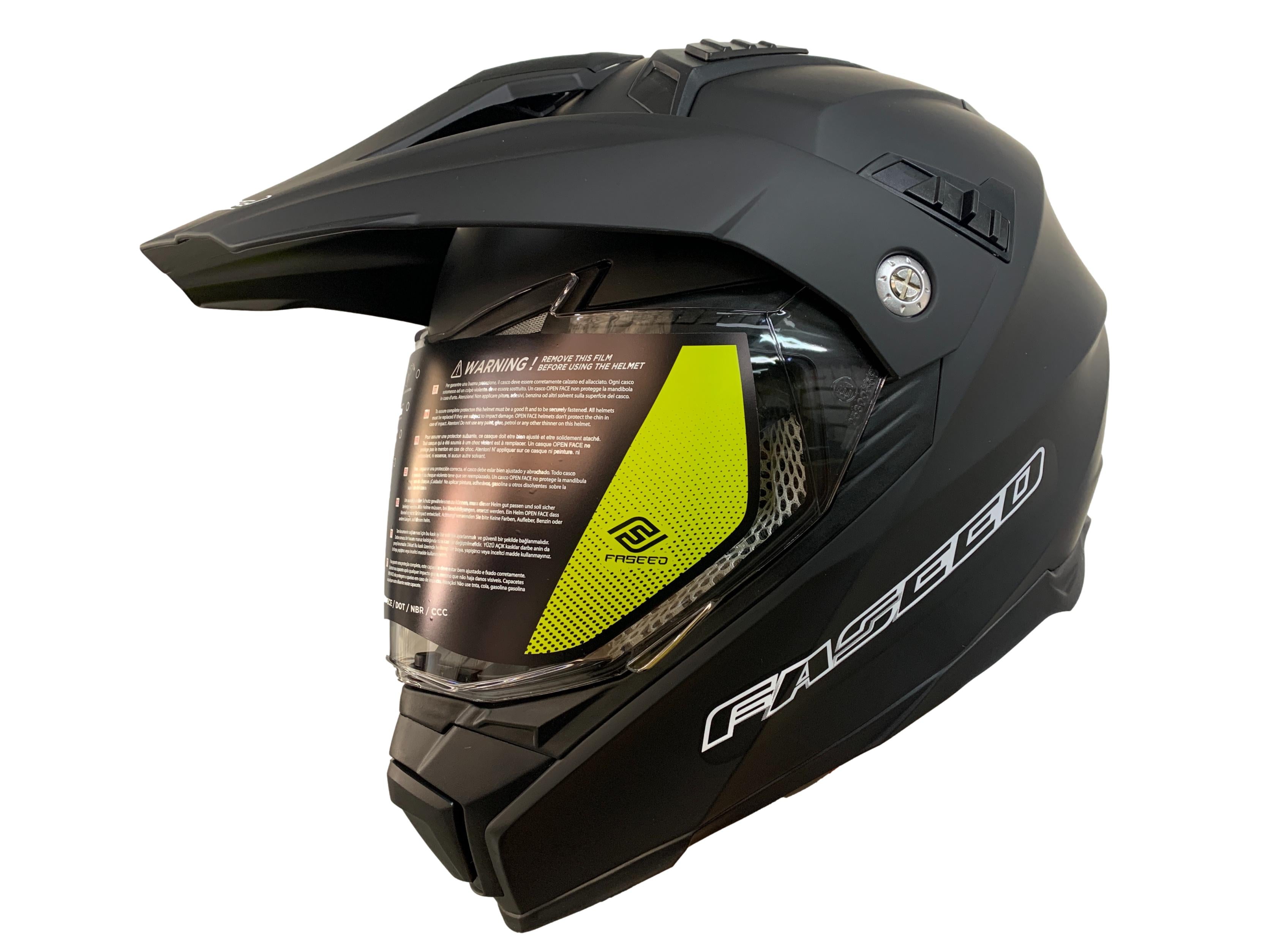 MC Auto: Faseed FS-606 Matt Black Helmet