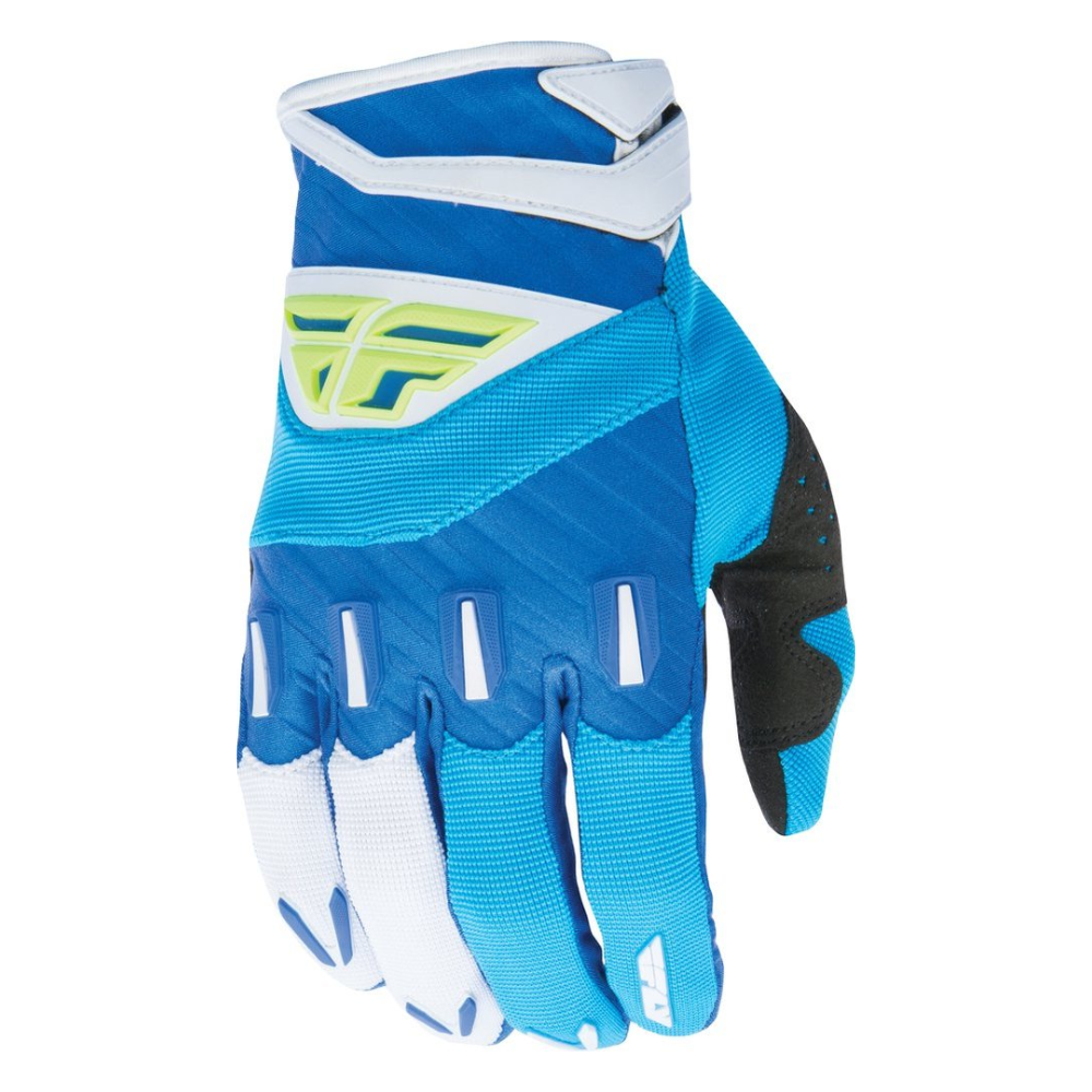 MC Auto: Fly Kids F-16 Blue/ Hi-vis Gloves