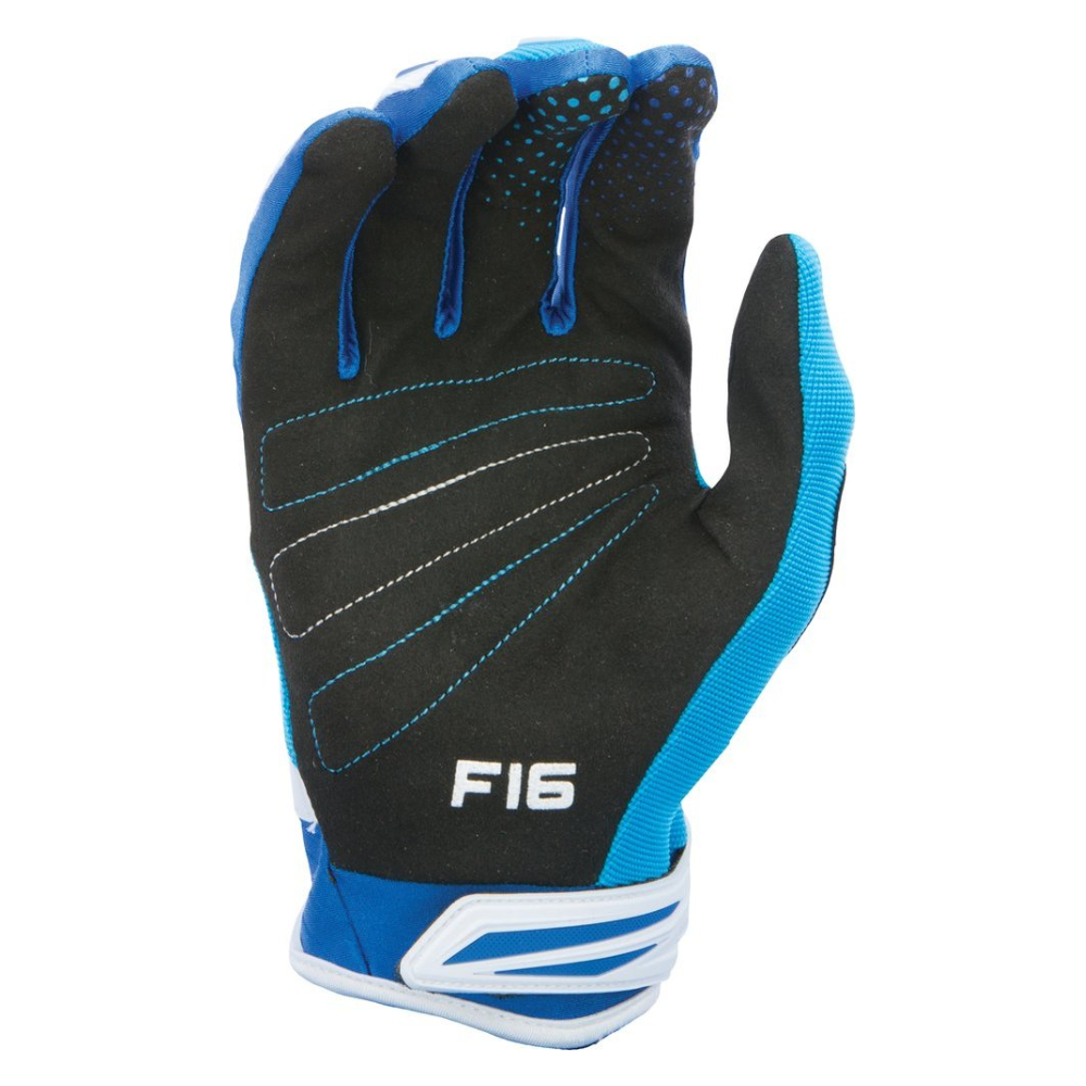 MC Auto: Fly F-16 Blue/ Hi-vis Gloves