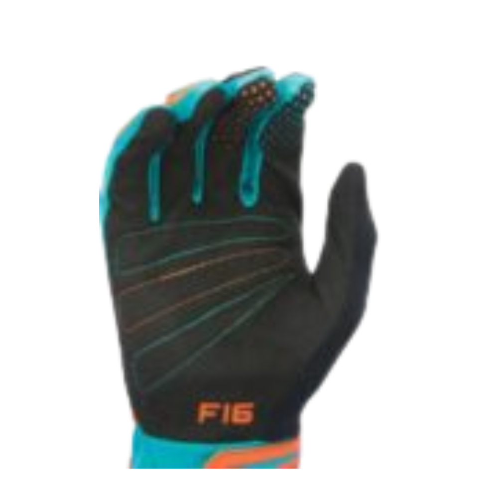 MC Auto: Fly Kids F-16 Orange/ Teal Gloves