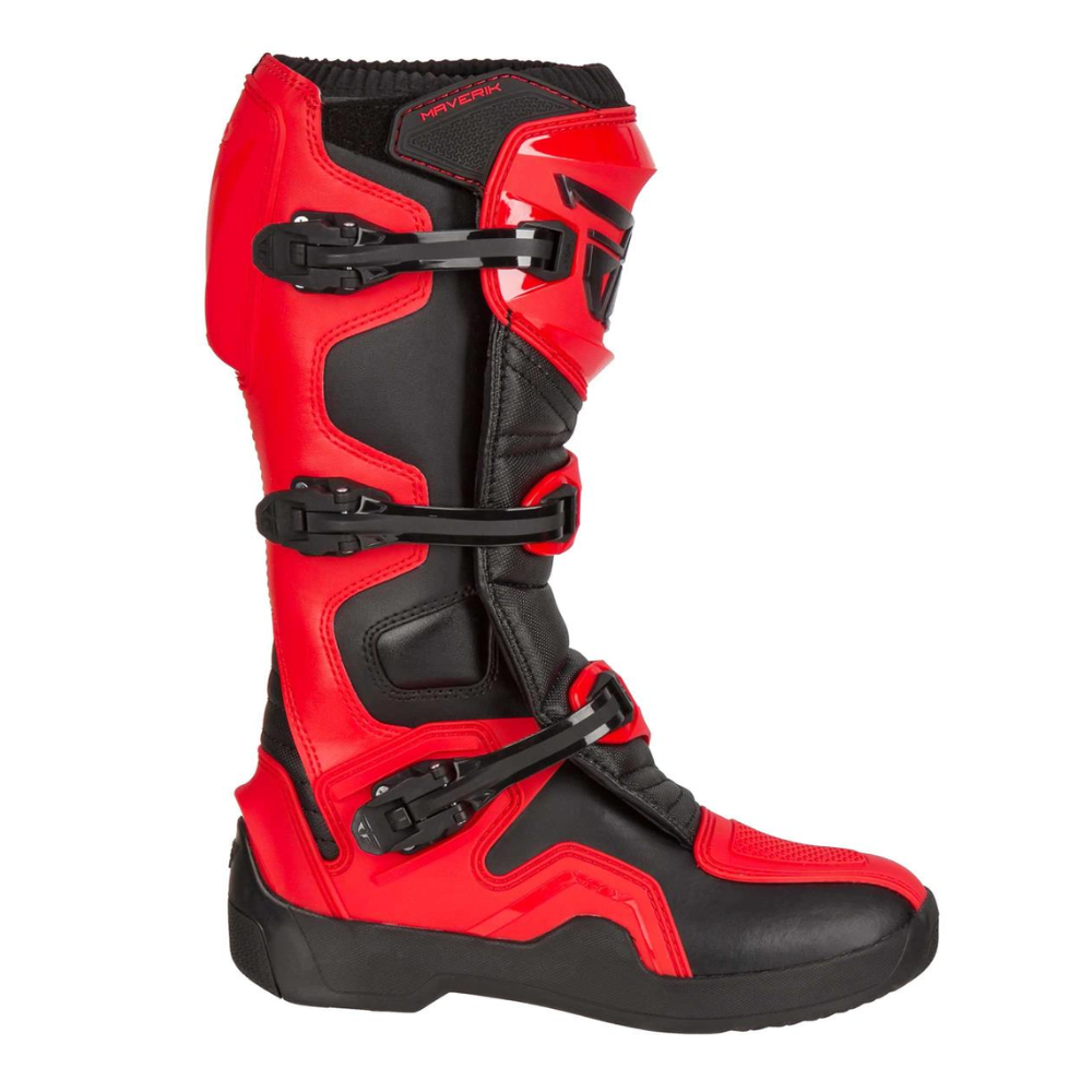 MC Auto: Fly Maverick Red/ Black Boots
