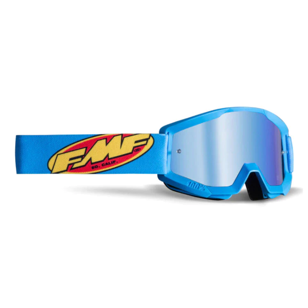 MC Auto: FMF PowerCore Cyan Mirror Goggle