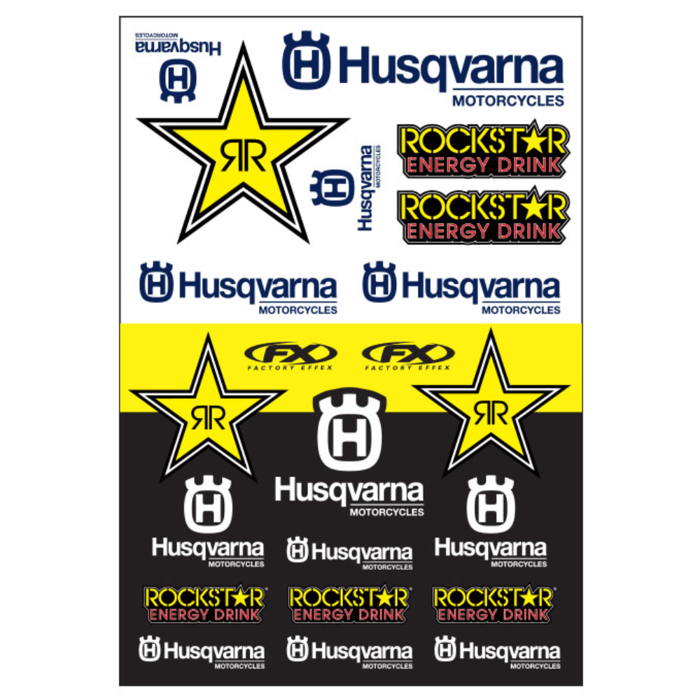MC Auto: FX Husqvarna Racing Sticker Sheet