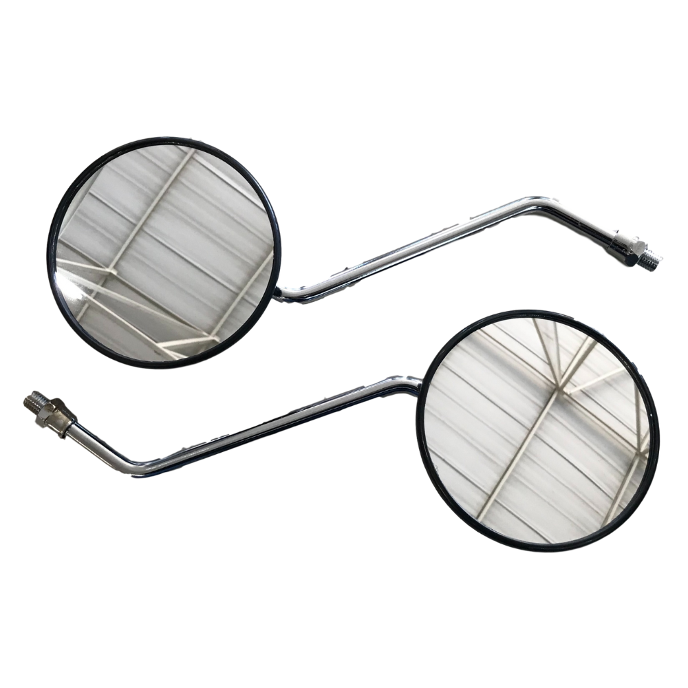 MC Auto: Rotracc Round Silver Mirrors