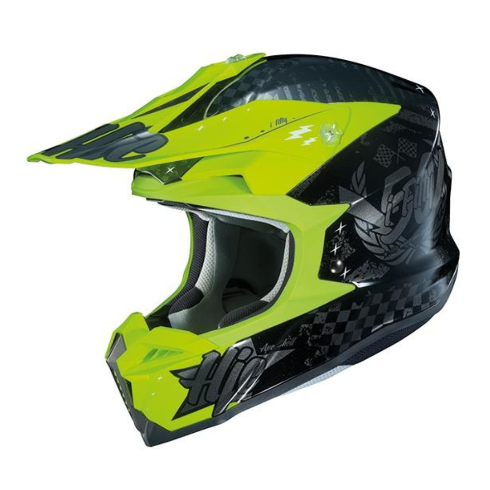 MC Auto: HJC I50 Artax Yellow/Black Helmet