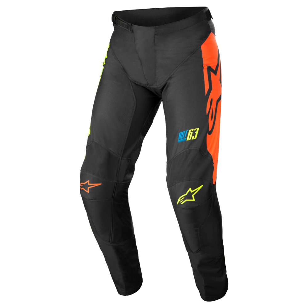 MC Auto: Alpinestars Racer Compass Black/Fluo Yellow/Coral Pants