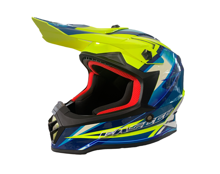 MC Auto: Faseed 608 Kids Yellow/Blue Helmet