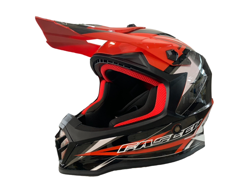 MC Auto: Faseed 608 Kids Red/Black Helmet