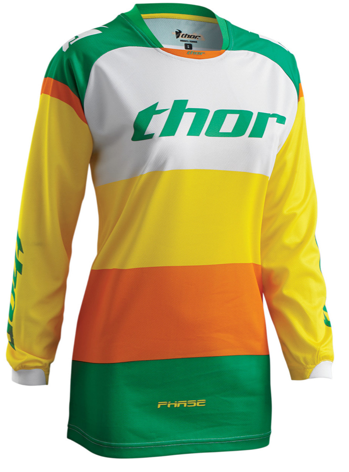 MC Auto: Thor Women's Bonnie Green/Yellow Jersey