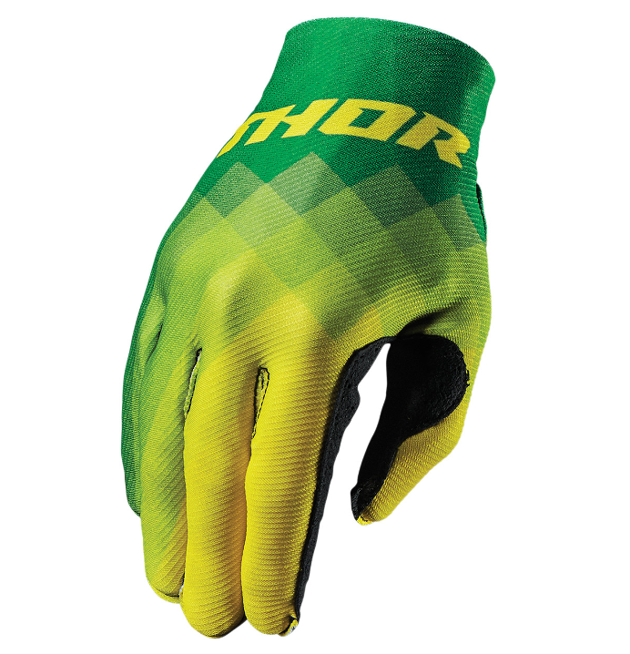 MC Auto: Thor Invert Pix Green Gloves