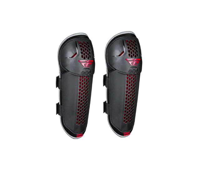 MC Auto: Fly Barricade Black/Red Knee Guards