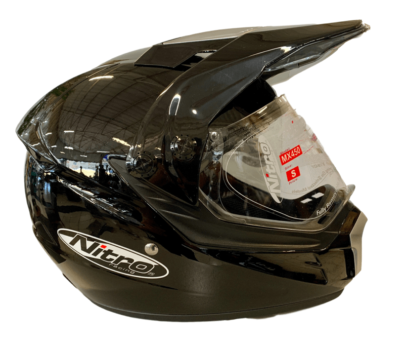 MC Auto: Nitro MX450 Black Helmet