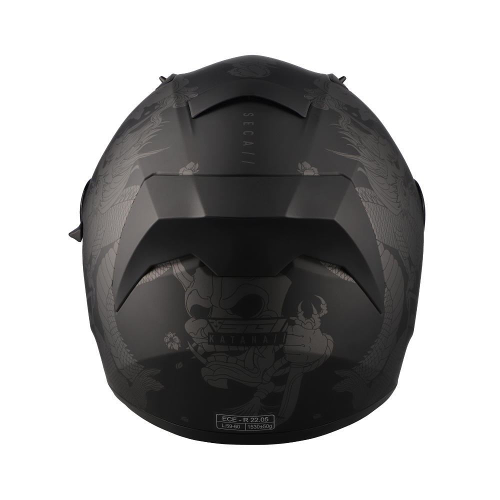 MC Auto: Spirit Seca Katana Black/ Gun Metal Helmet
