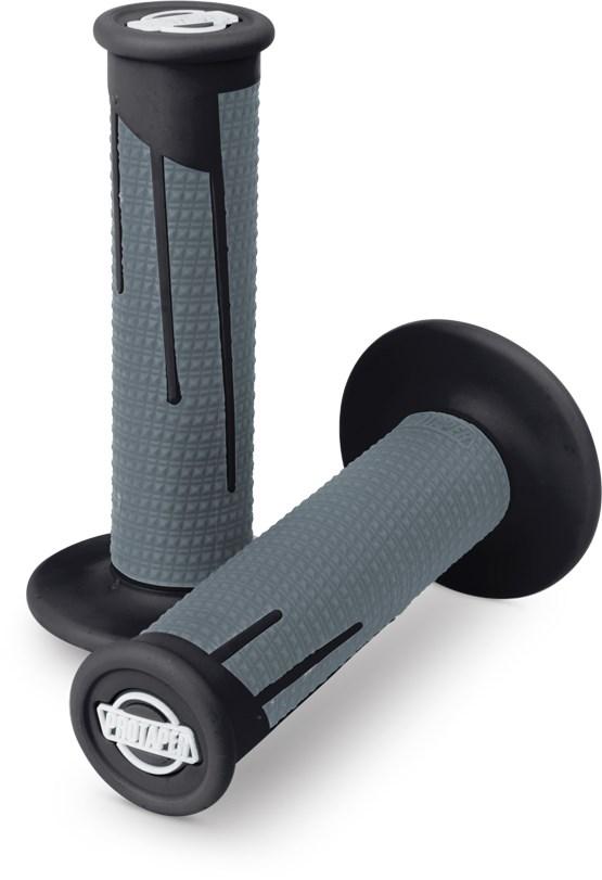 MC Auto: ProTaper Clamp On Full Diamond Dark Black/Grey MX Grips