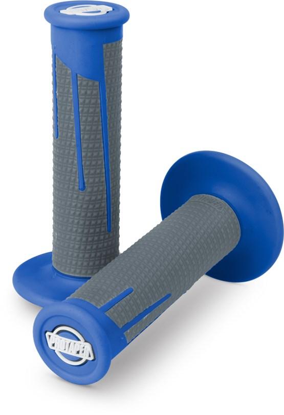 MC Auto: ProTaper Clamp On Full Diamond Dark Blue/Grey MX Grips