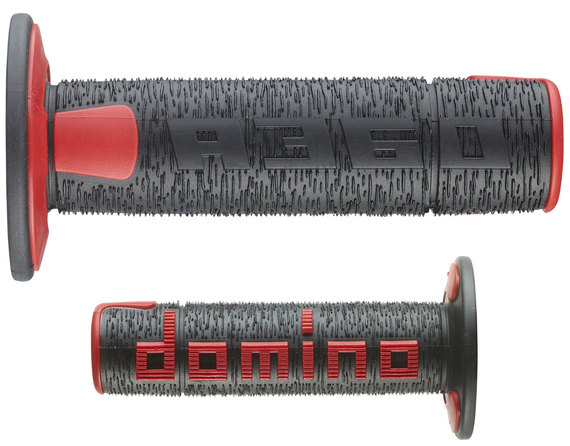 MC Auto: Domino A360 Black/Red MX Grips