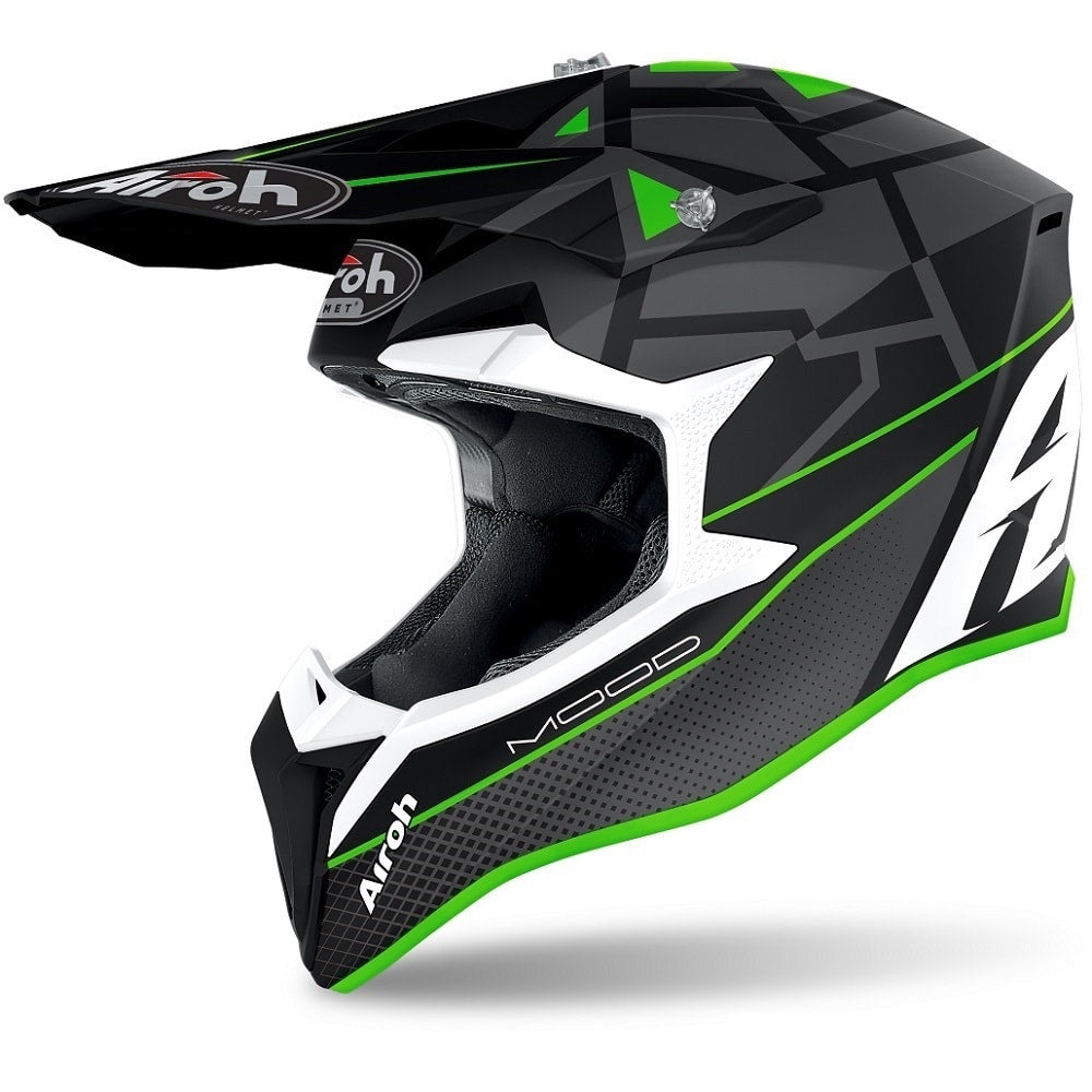MC Auto: Airoh Wraap Mood Matt Green Helmet