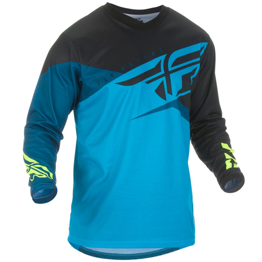 Fly F-16 Blue/Black/Hi-Vis Jersey