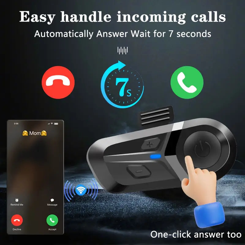 MCA Wireless Motorcycle Helmet Headset