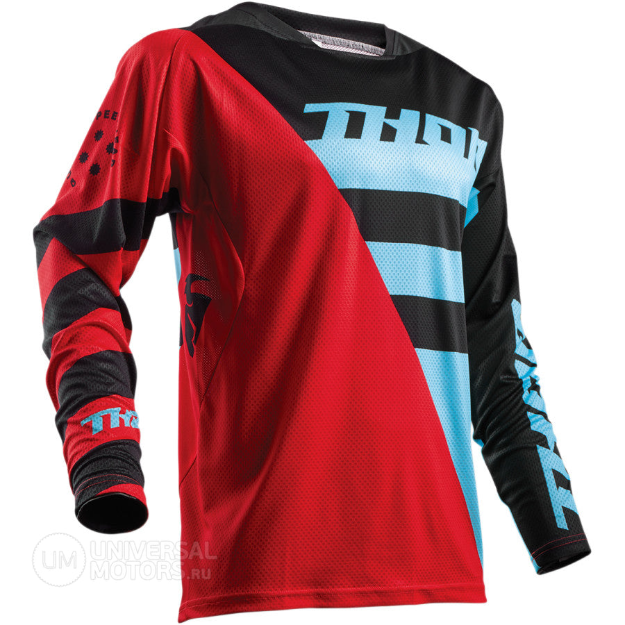 Thor Fuse Air Red/Blue Jersey
