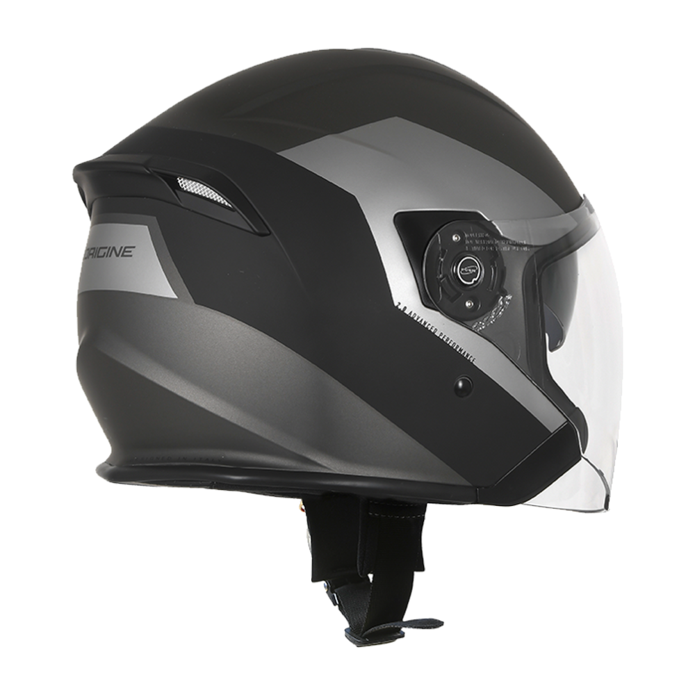 MC Auto: Origine Palio 2.0 Hyper Bluetooth Black/Titanium Jet Helmet
