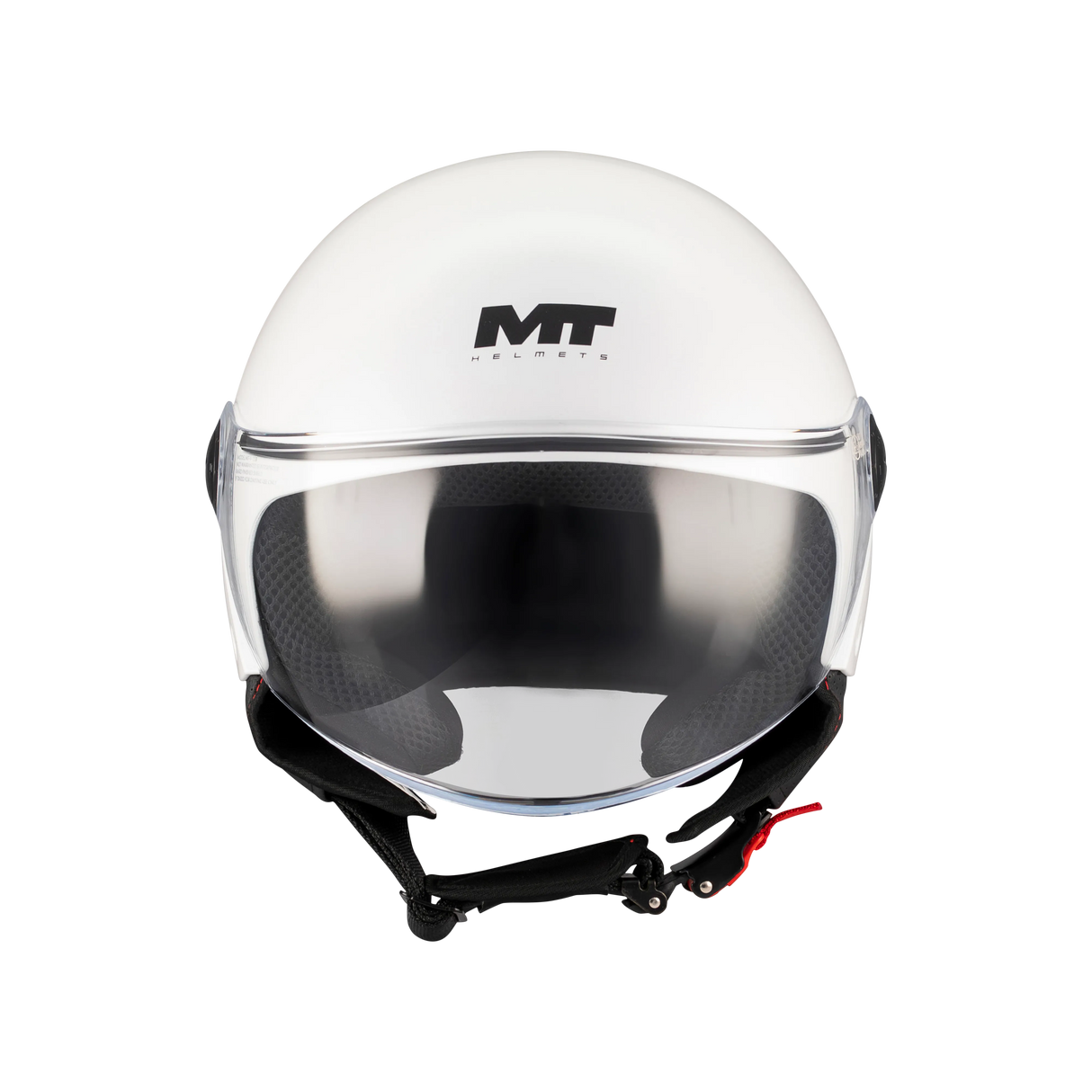 MT OF501 Street S Puree A1 Gloss White Open Face Helmet