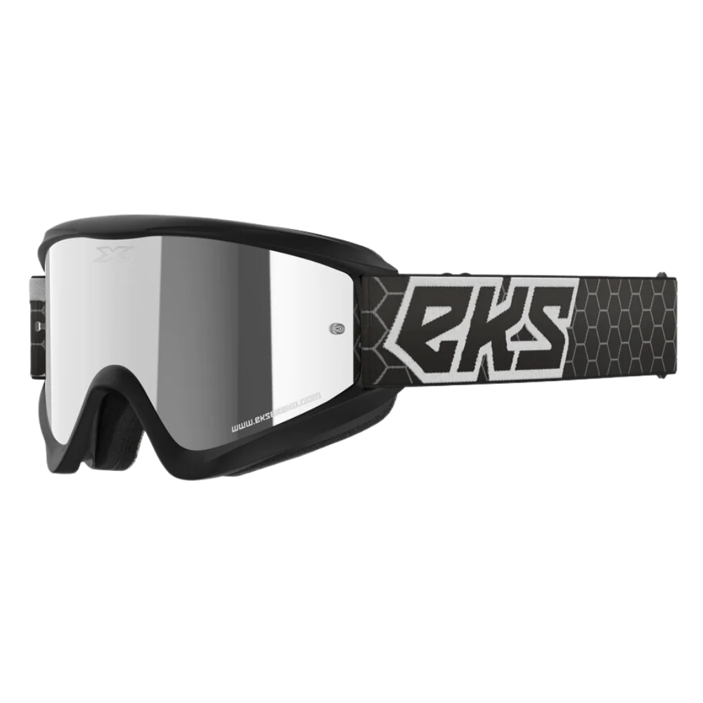 EKS Gox Flat Out Black/Silver Mirror Goggle