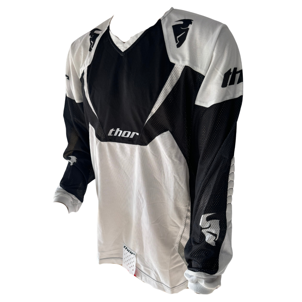 MC Auto: Thor AC Vented Black/White Jersey