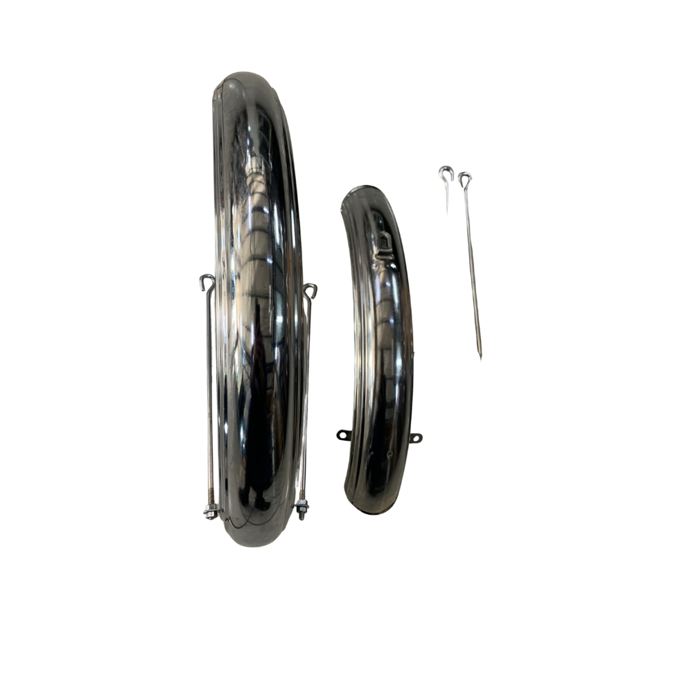 Aftermarket Chrome Plated Balloon Mud Guards