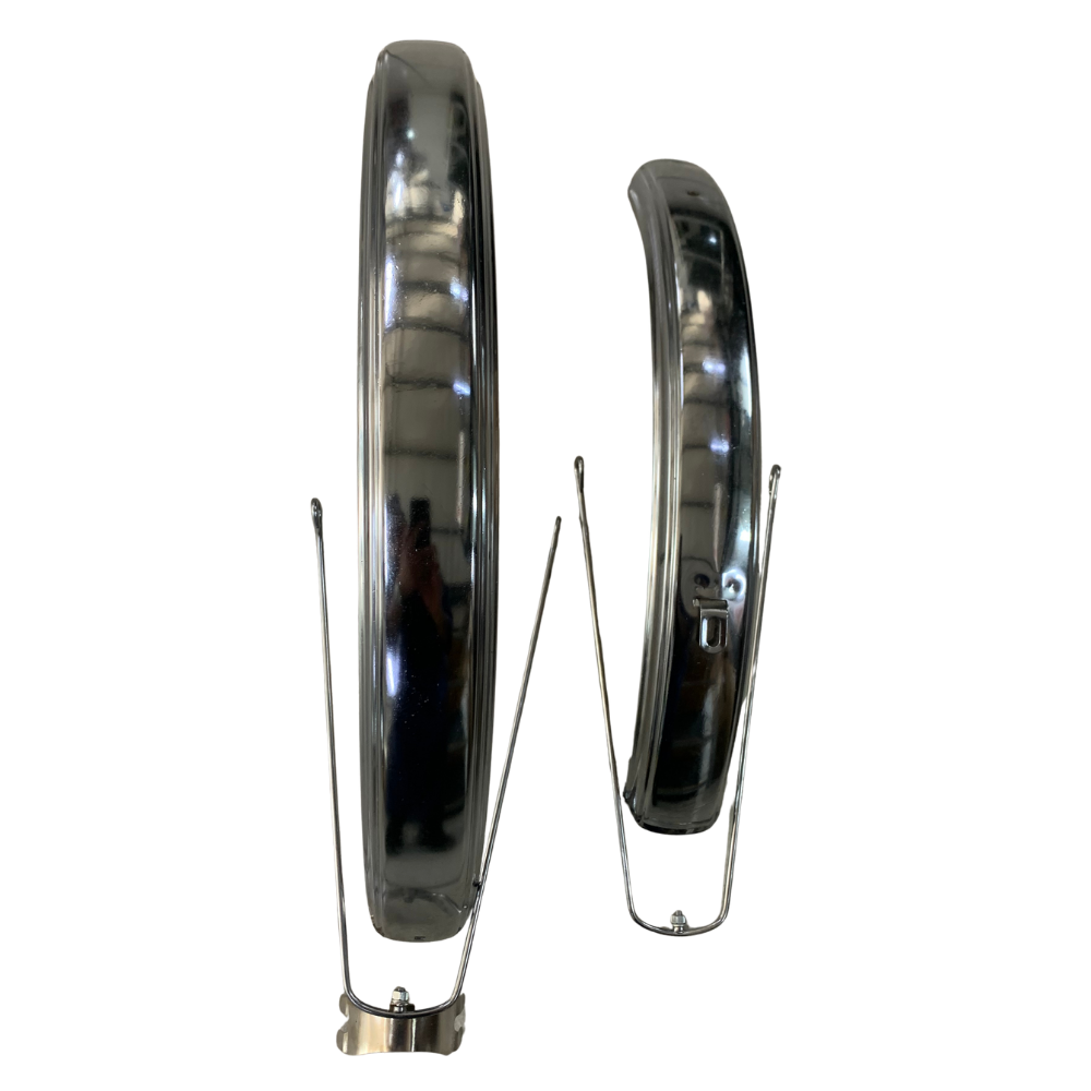 Aftermarket Chrome Plated Balloon Mud Guards U-Type