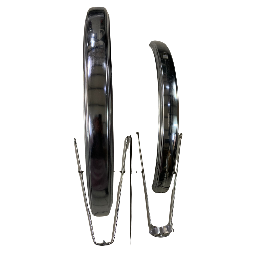 Aftermarket Chrome Plated Balloon Mud Guards U-Type