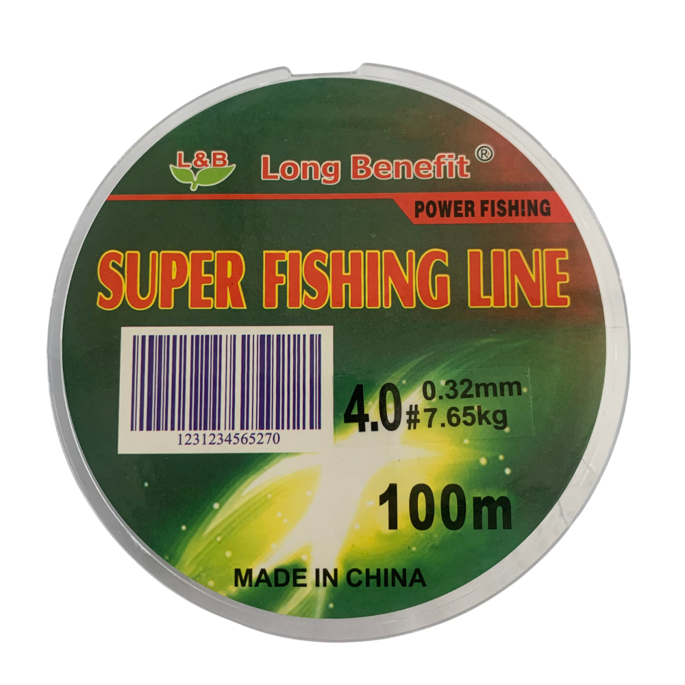 L&B 4.0# 17LBS White 100m Super Fishing Line