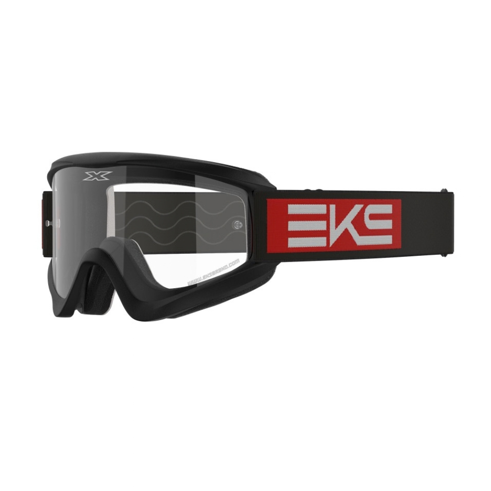 EKS Gox Flat-Out Black/Red Clear Goggle
