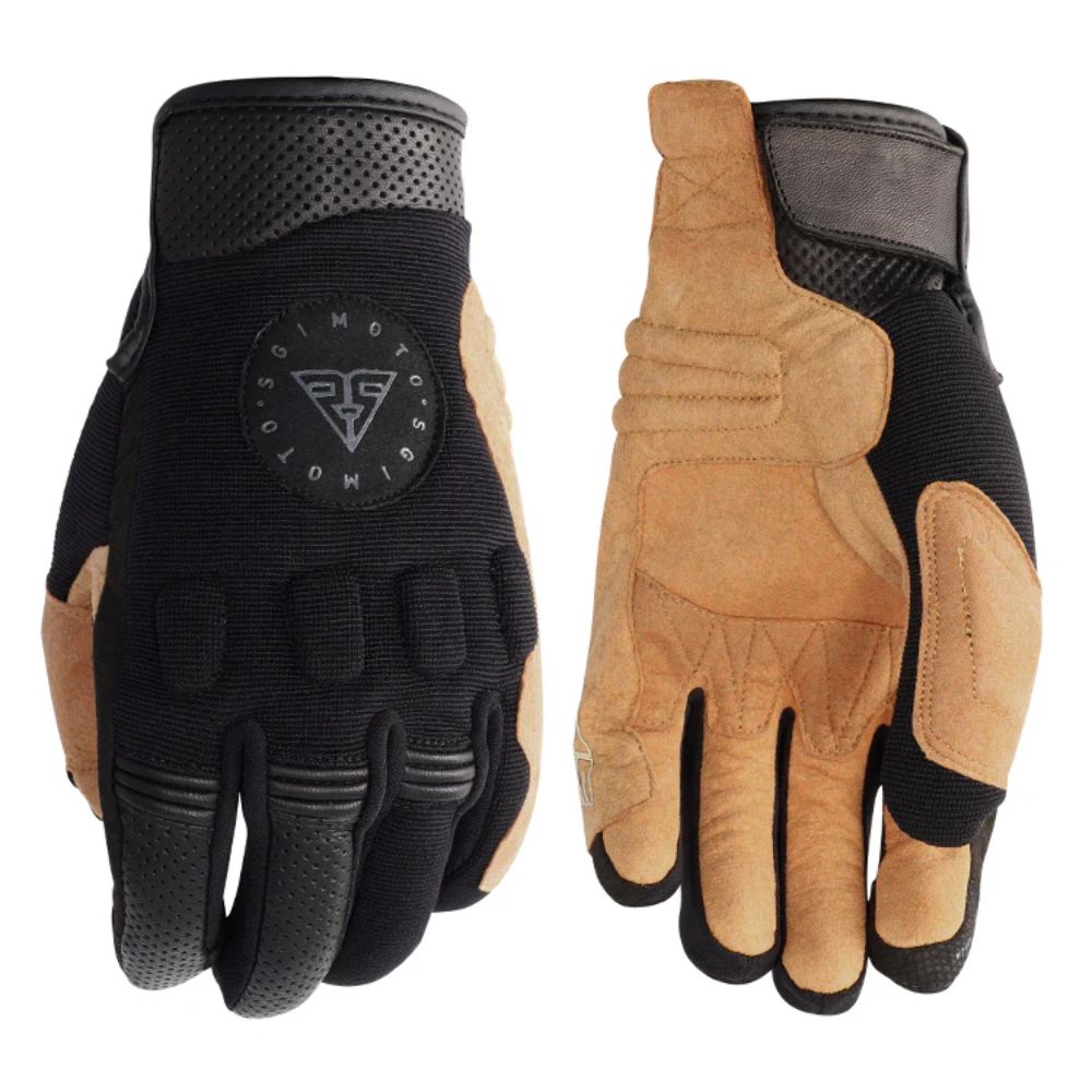 Spirit Raider Black/Tan Motorcycle Gloves