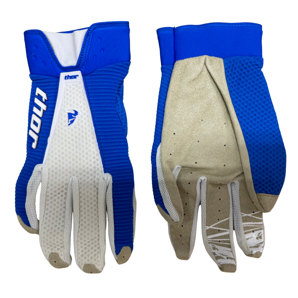 MC Auto: Thor AC Vented Blue/White Gloves