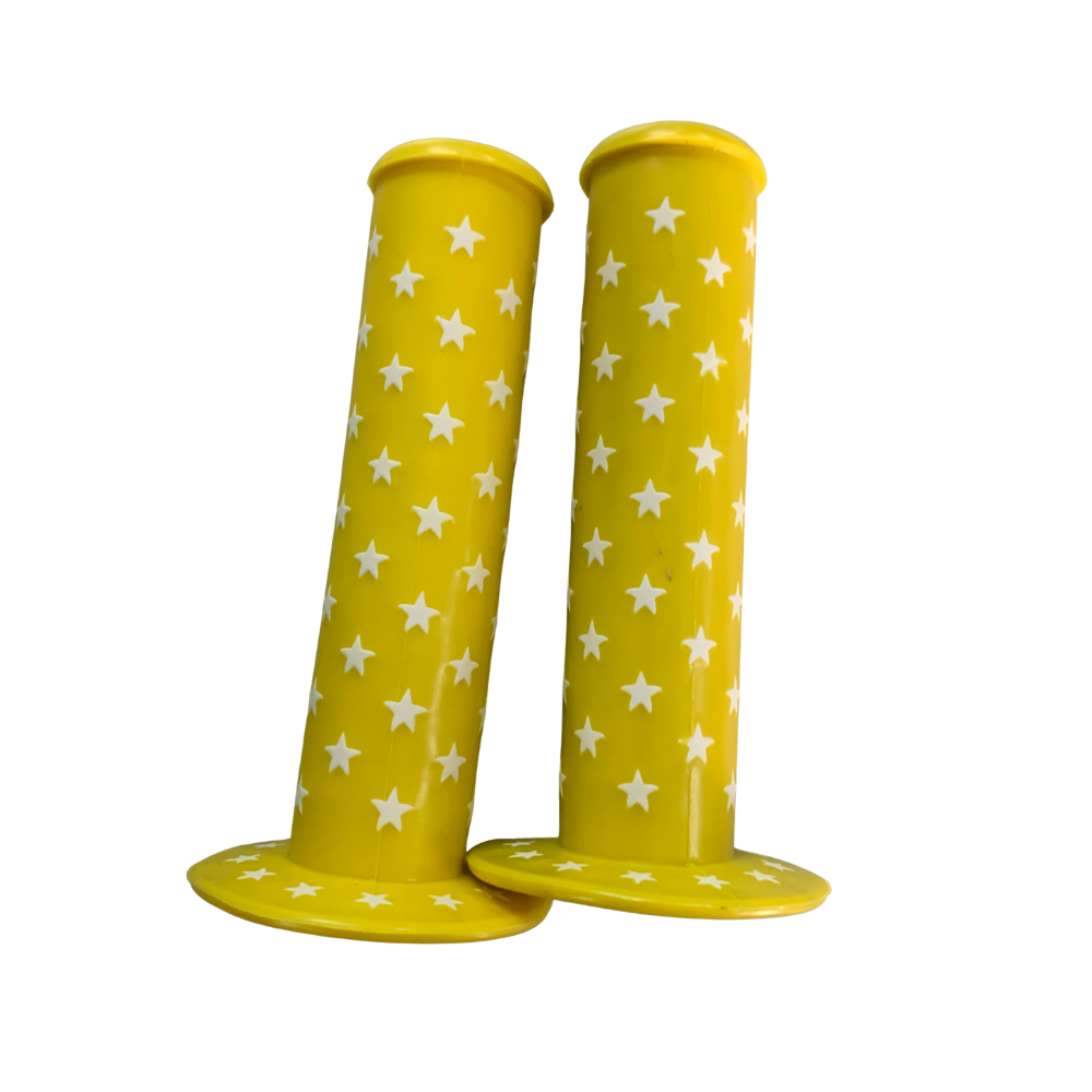 Aftermarket BMX Star Yellow/ White Grips