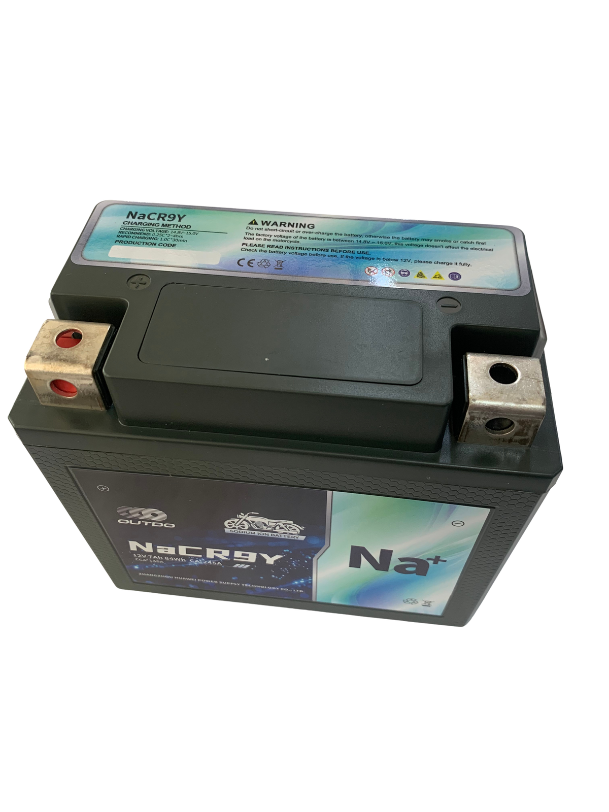 OUTDO naCR9YSodium – Motorcycle Battery – 12V-7Ah