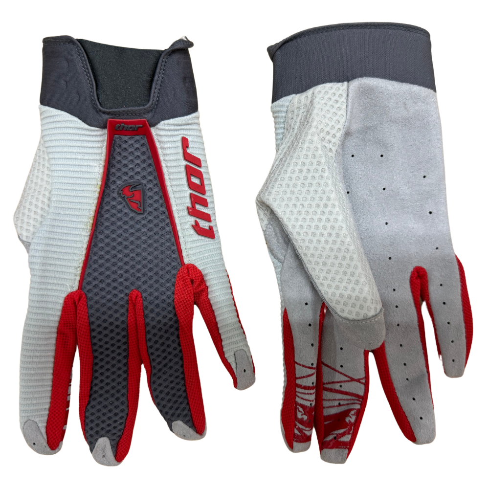 MC Auto: Thor AC Vented Red/Charcoal Gloves