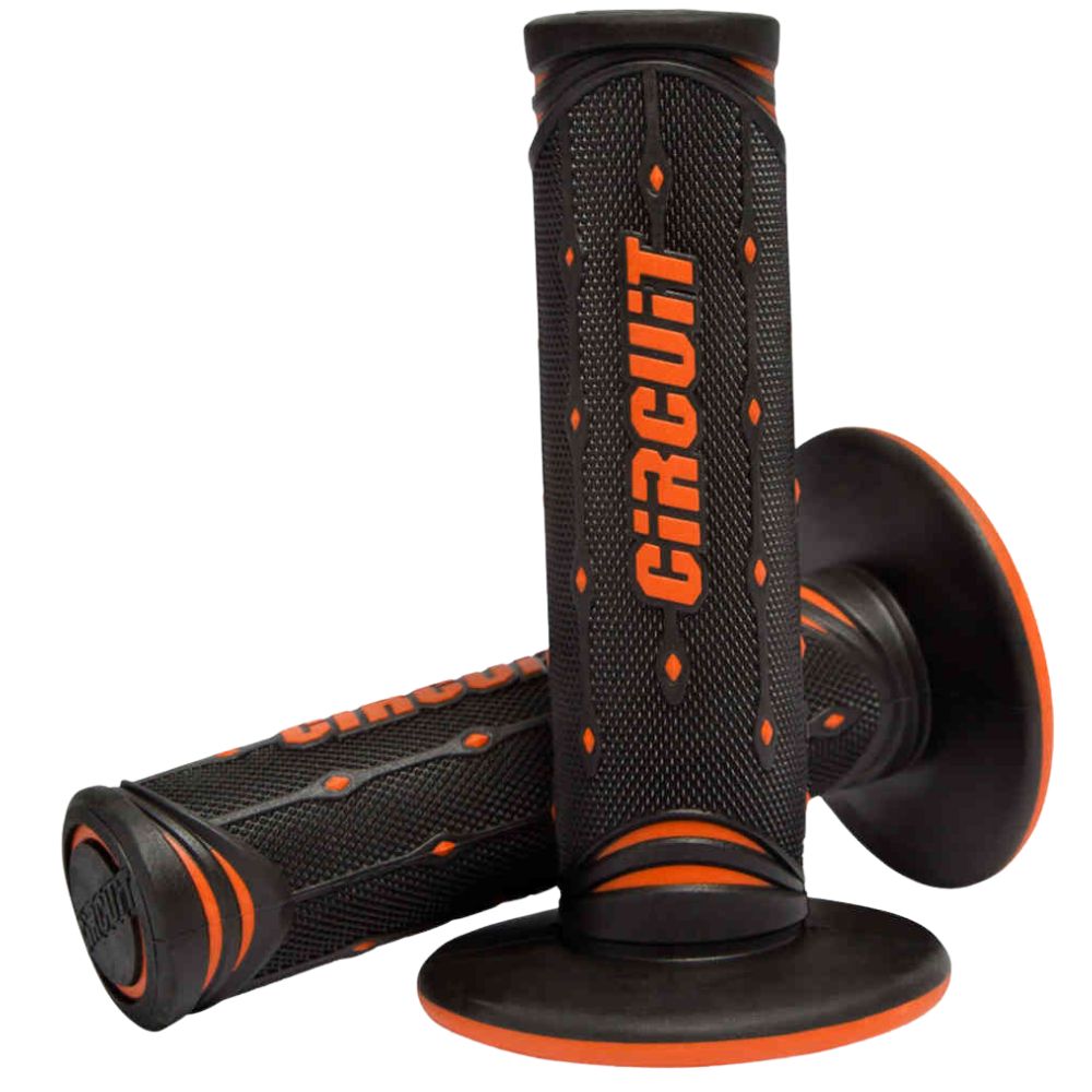 Circuit Equipment Jupiter Black/Orange Racing Grips