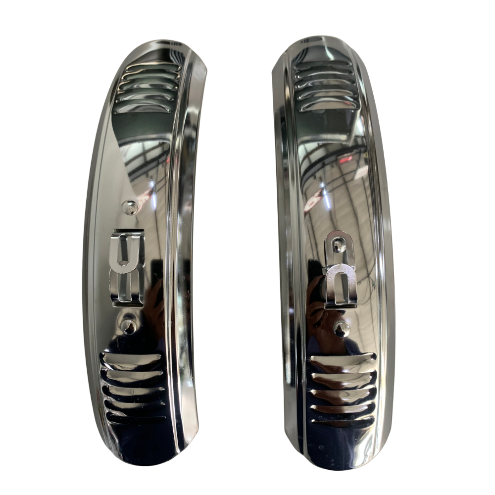 Aftermarket Chrome Plated Short Mud Guards