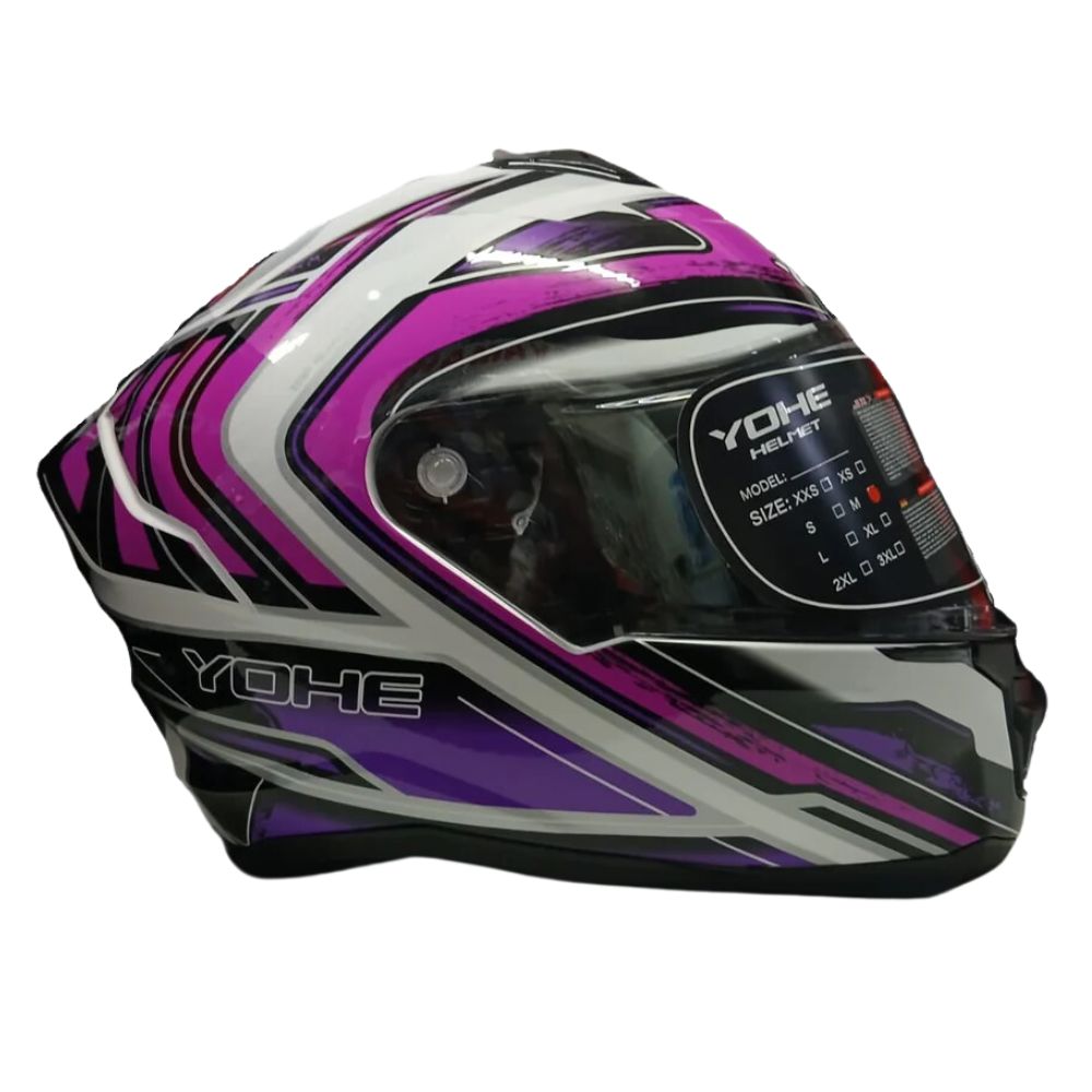 YOHE 987 Omno Gloss Pink/Purple/White Helmet