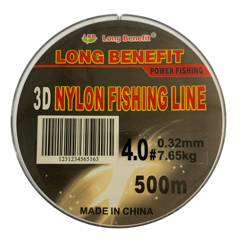 L&B 4.0# 17LBS Green/Black 500m Nylon Fishing Line